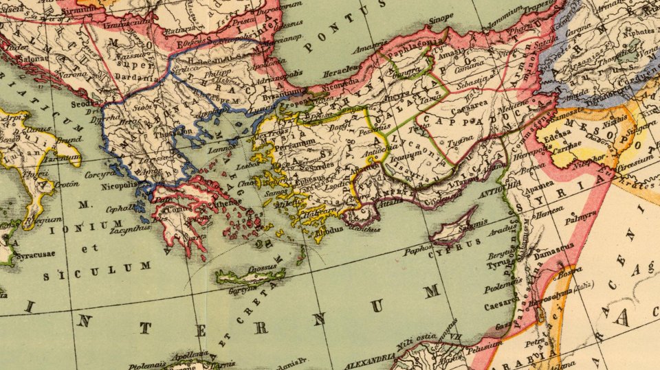 Χαρτογράφηση της Ανατολικής Μεσογείου την περίοδο της Ρωμαϊκής αυτοκρατορίας - H. Kiepert - Imperium Romanum